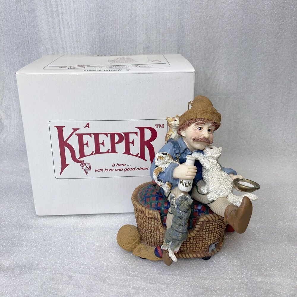 Collectible Figurine “The Keeper of Cats” Musical By Shenandoah Designs W/ Box